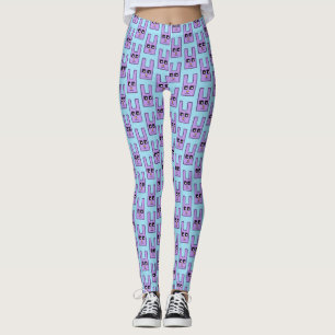 Leggings Polainas cuadradas del conejito de pascua