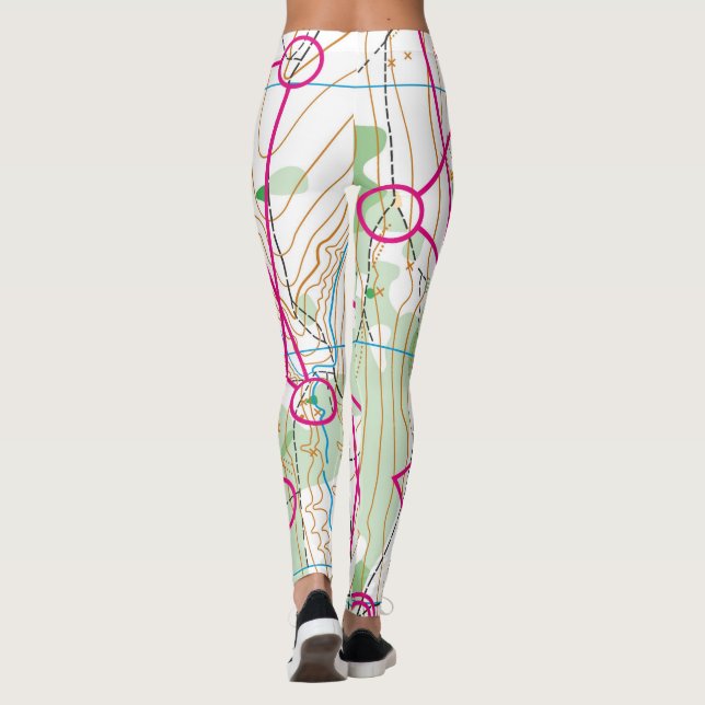 Leggings Polainas - curso de Orienteeing (Reverso)