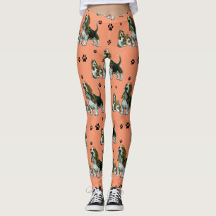 Leggings Polainas de Basset Hound, perros de Basset Hound