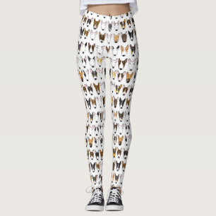 Leggings Polainas de bull terrier de la mezcla del matón