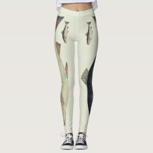 Leggings Polainas de color salmón del ilustracion del