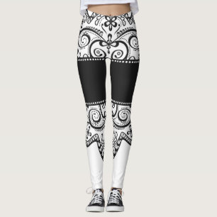 Leggings polainas de encaje blancas del negro del botín de