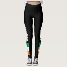 Leggings Polainas de encargo de la bandera irlandesa para
