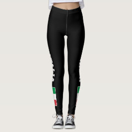 Leggings Polainas de encargo de la bandera italiana para el