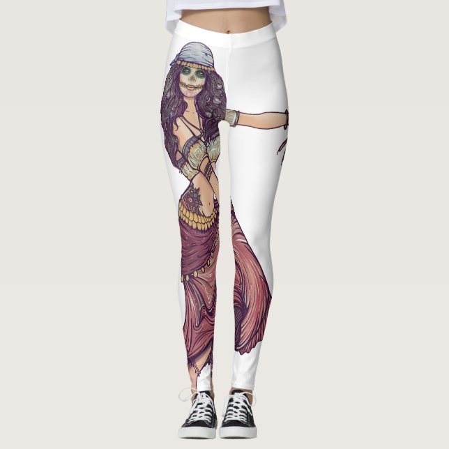 Leggings Polainas de encargo del diseñador (Anverso)