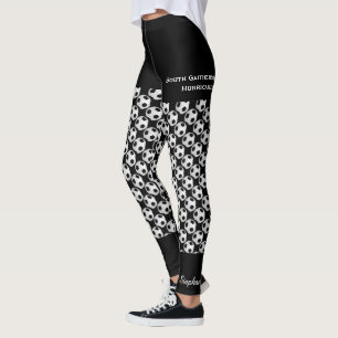 Leggings Polainas de encargo del equipo de fútbol con