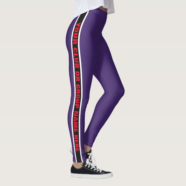 Leggings Polainas de encargo del nombre del club (Derecha)