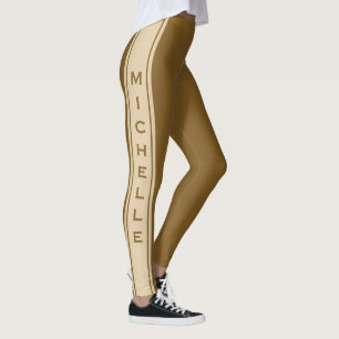 Leggings Polainas de encargo del texto y del color