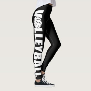 Leggings Polainas de encargo lindas del voleibol del color