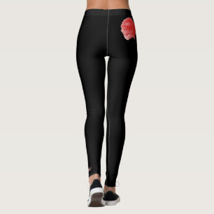 Leggings Polainas de encargo negras, color de rosa rosado y