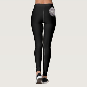 Leggings Polainas de encargo negras, ultra pálidas - color