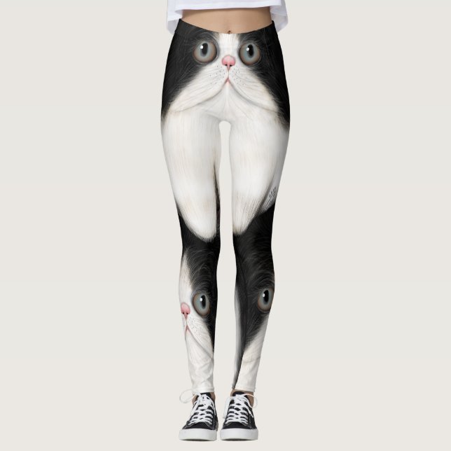 Leggings Polainas de Furball del amante del gato (Anverso)