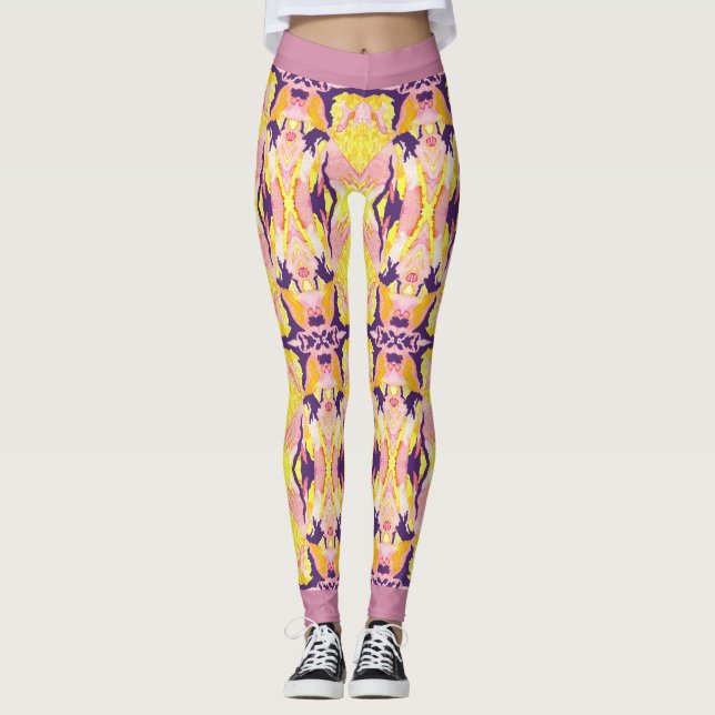 Leggings Polainas de Guacamaya oscuras (Anverso)