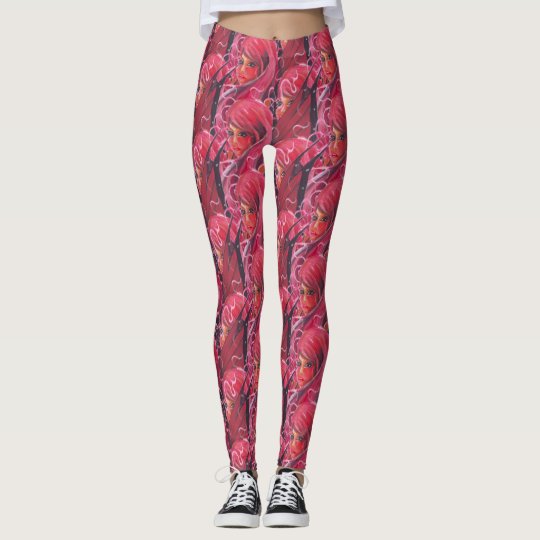 Leggings Polainas de hadas de la impresión de la flor