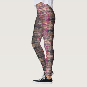 Leggings Polainas de HAMbyWG - aceituna rosada negra
