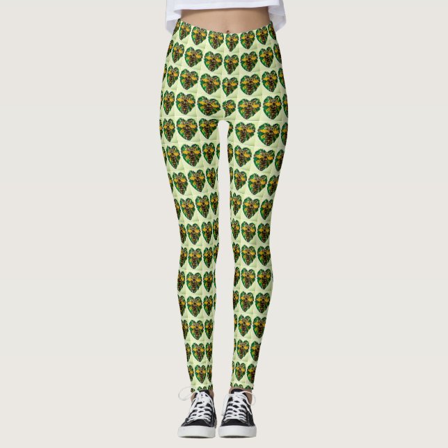 Leggings Polainas de la abeja de Manchester (Anverso)