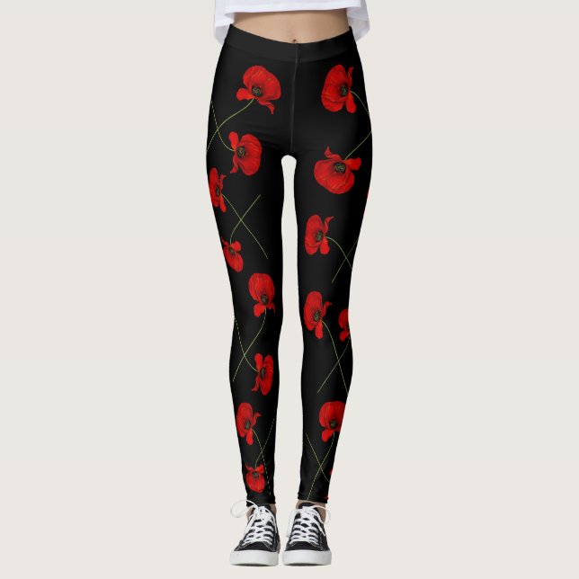 Leggings Polainas de la amapola (Anverso)