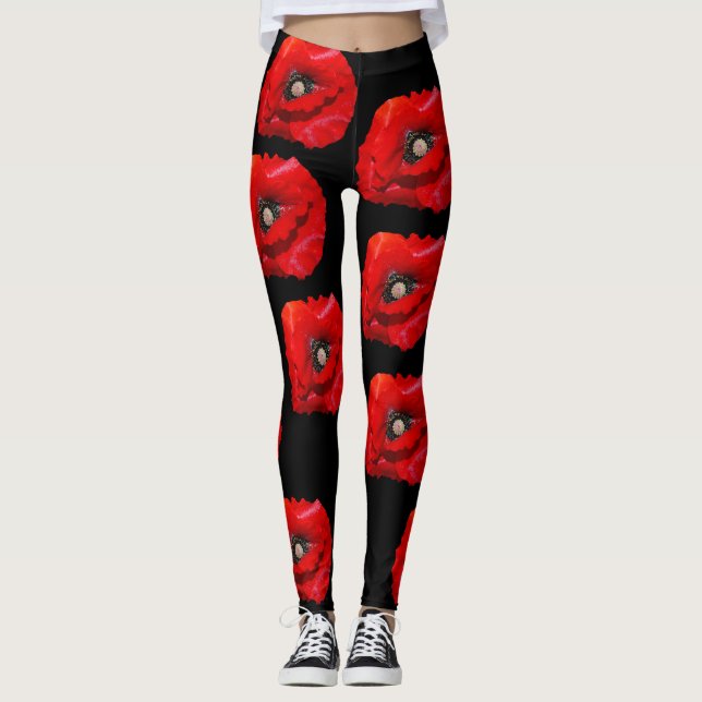 Leggings Polainas de la amapola (Anverso)