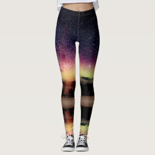Leggings Polainas de la aurora boreal de Borealis de la