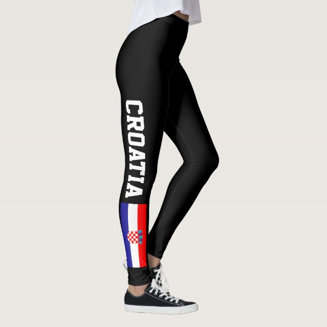 Leggings Polainas de la bandera de Croacia para el (Derecha)