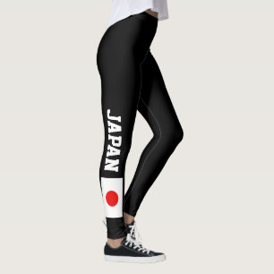 Leggings Polainas de la bandera de Japón para el