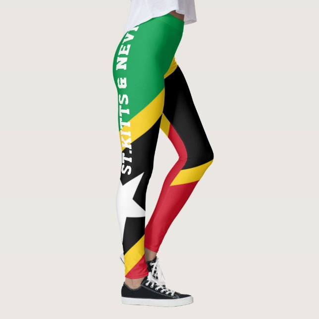 Leggings Polainas de la bandera de St.Kitts y de Nevis (Derecha)