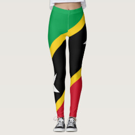 Leggings Polainas de la bandera de St.Kitts y de Nevis