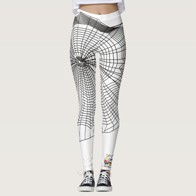 Leggings Polainas de la bruja de la calabaza del fantasma (Anverso)