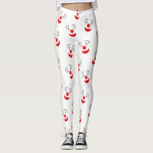 Leggings Polainas de la cara del payaso