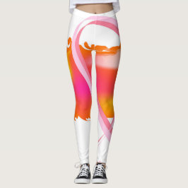 Leggings Polainas de la conciencia del cáncer de pecho