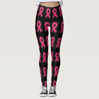 Leggings Polainas de la conciencia del cáncer de pecho