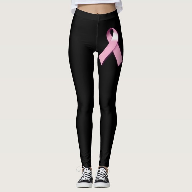 Leggings Polainas de la conciencia del cáncer de pecho (Anverso)