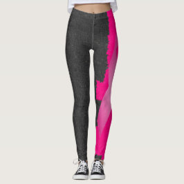 Leggings Polainas de la conciencia del cáncer de pecho