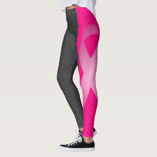 Leggings Polainas de la conciencia del cáncer de pecho