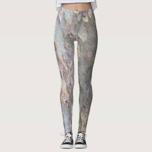 Leggings Polainas de la corteza de árbol