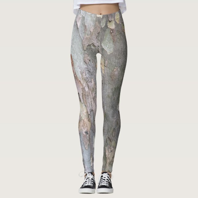 Leggings Polainas de la corteza de árbol (Anverso)