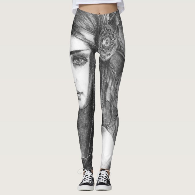 Leggings Polainas de la diosa del nativo americano (Anverso)