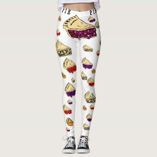Leggings Polainas de la empanada y de la torta