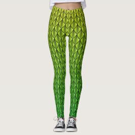 Leggings Polainas de la fantasía de la escala del dragón de