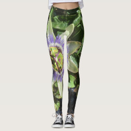Leggings Polainas de la flor de la pasión