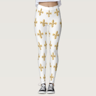 Leggings Polainas de la flor de lis