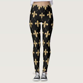 Leggings Polainas de la flor de lis