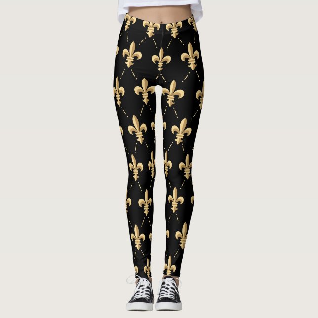 Leggings Polainas de la flor de lis (Anverso)