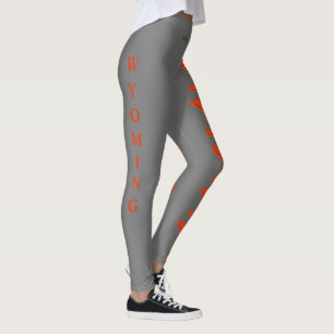 Leggings Polainas de la flor del estado de Wyoming Indian P