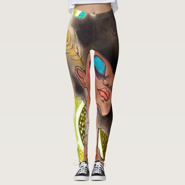 Leggings Polainas de la hada del Afro (Anverso)