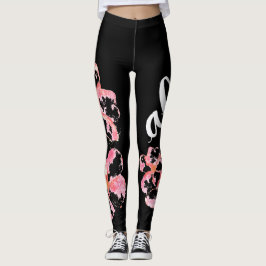 Leggings Polainas de la hawaiana del Plumeria