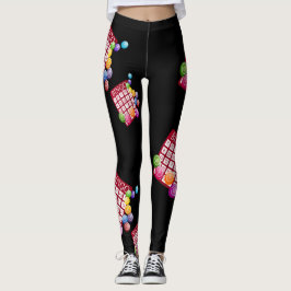 Leggings Polainas de la impresión de los amantes del bingo