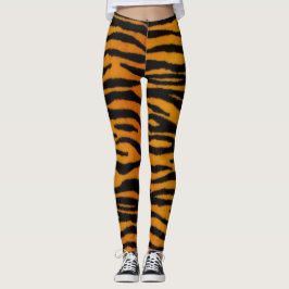 Leggings Polainas de la impresión del tigre