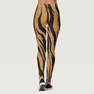 Leggings Polainas de la impresión del tigre