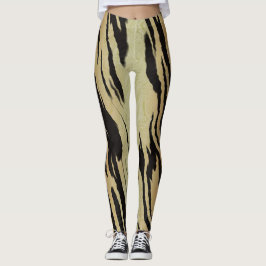 Leggings Polainas de la impresión del tigre